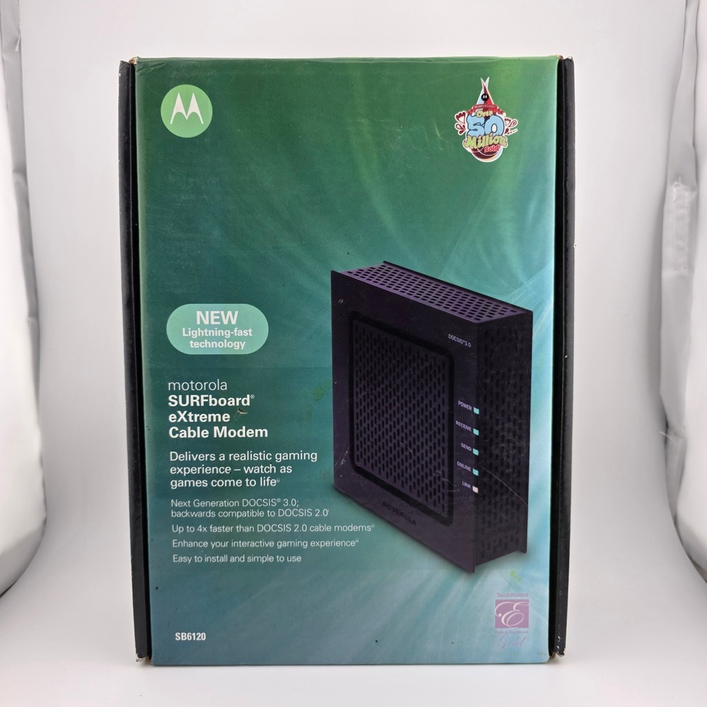 Motorola SURFboard SB6120 Cable Modem eXtreme‎ DOCSIS 3.0 Open Box No Cable